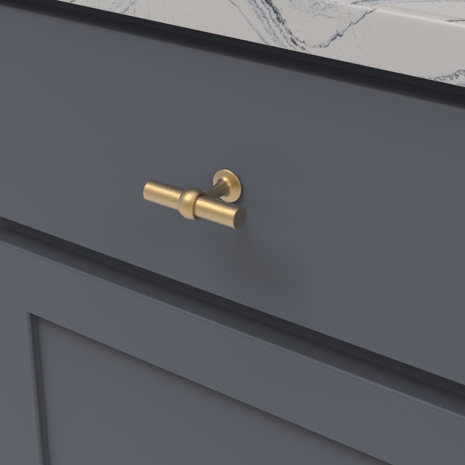 Belwith Keeler Ostia Elegant T-Knob, 2-1/2 Inches Long and 13/16 Inches Wide